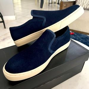 Alfani Slater Navy Blue Boat Shoes - Suede Size 9.5 M US